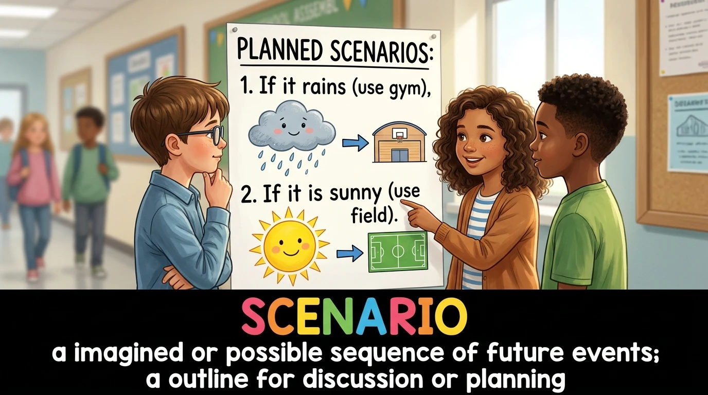 English Illustration for scenario